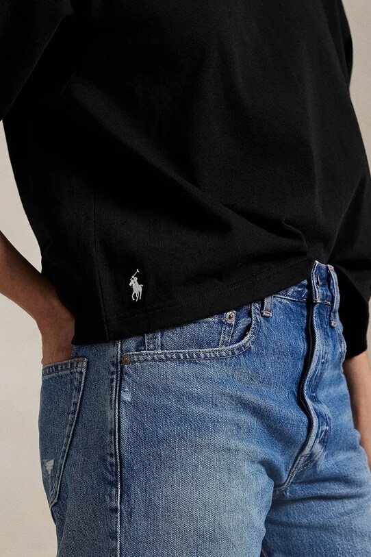 Polo Ralph Lauren longsleeve bawełniany czarny 211967107