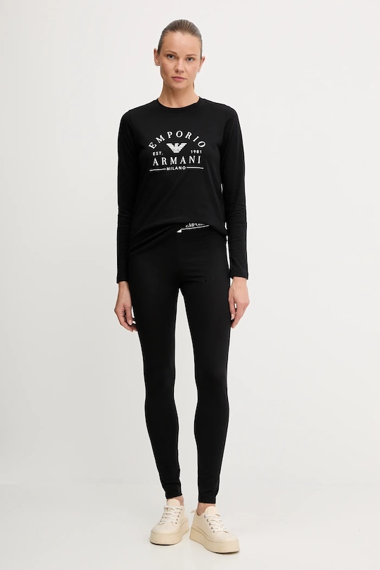 Emporio Armani Underwear longsleeve bawełniany EW001899.AF15345 czarny AW25
