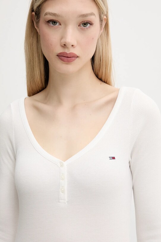 Tommy Jeans hosszú ujjú fehér DW0DW20903