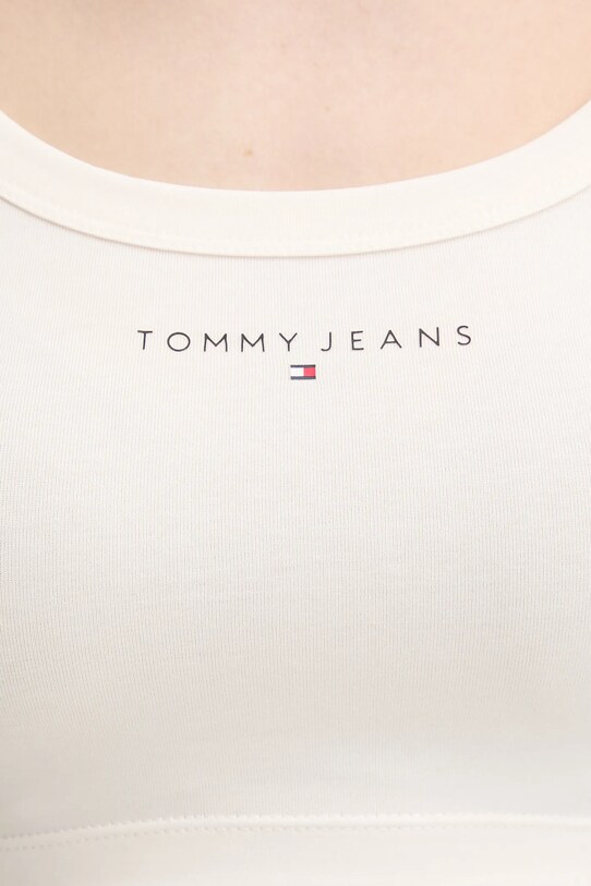 Tommy Jeans longsleeve beżowy DW0DW20909