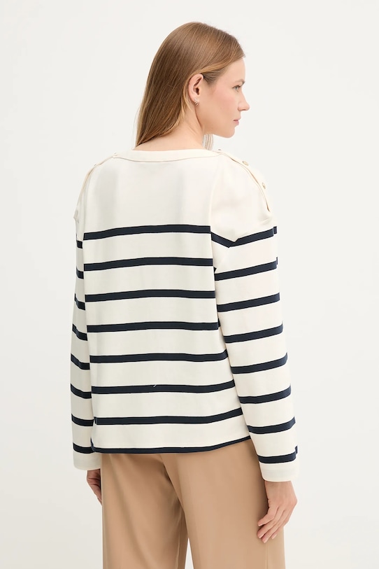 Odzież Tommy Hilfiger longsleeve bawełniany WW0WW45760 beżowy