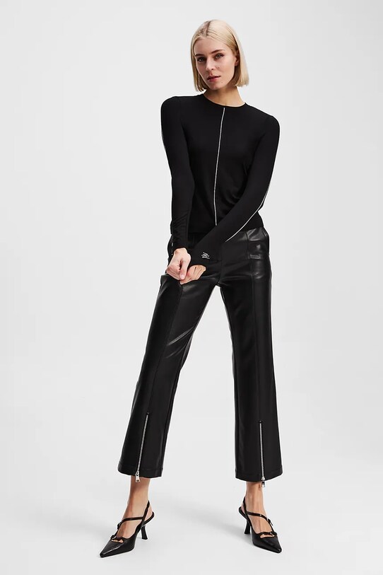 Karl Lagerfeld longsleeve czarny A3W17007