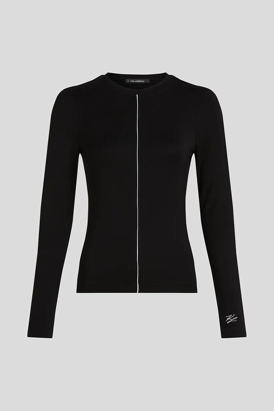 Karl Lagerfeld longsleeve A3W17007 czarny