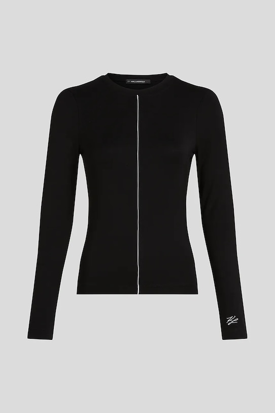 Karl Lagerfeld longsleeve A3W17007 czarny