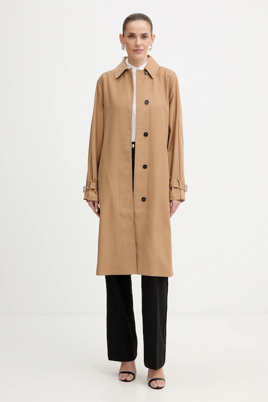 Bavlněná košile Karl Lagerfeld ELONGATED LOGO A3W17103 bílá AW25