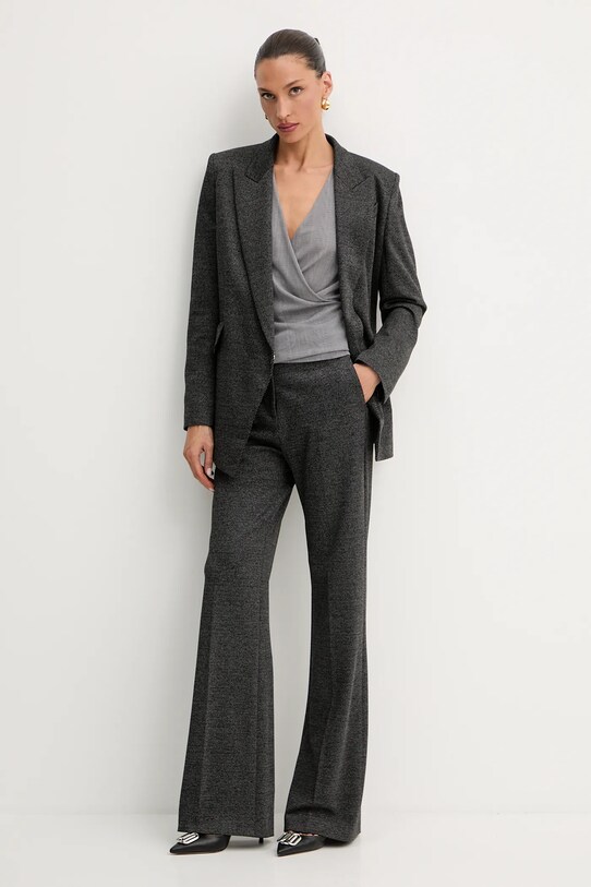 BOSS bluză 50543183 gri AW25
