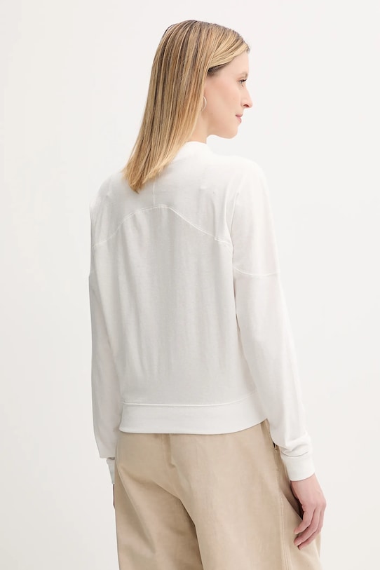 Îmbrăcăminte G-Star longsleeve din bumbac D26611.D601 alb