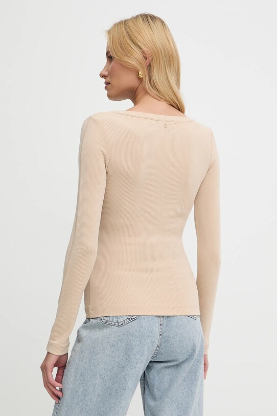 Îmbrăcăminte Guess longsleeve LENA W5YP12.KCTC2 bej