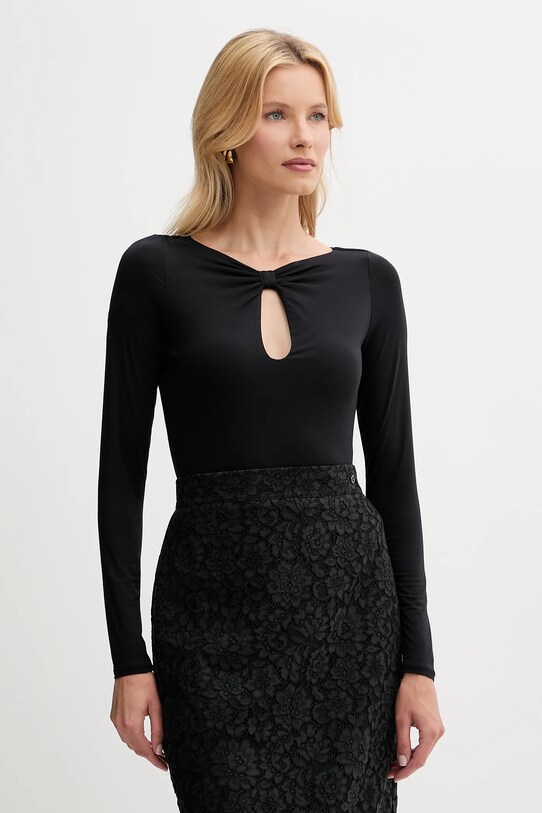 Guess longsleeve JOEY uni negru W5YP33.KACM2