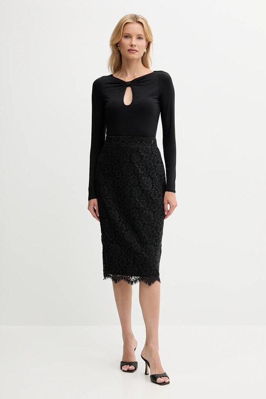Guess longsleeve JOEY W5YP33.KACM2 negru AW25