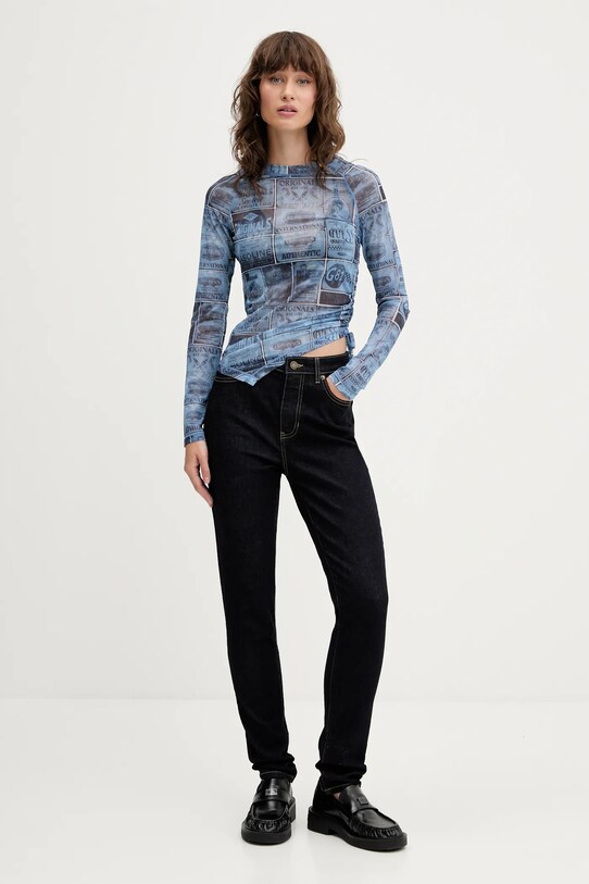 Лонгслив Guess Originals W5YP43.KBBF2 голубой AW25