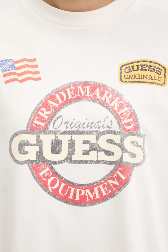 Guess Originals longsleeve bawełniany M5YI56.K8FQ4 beżowy