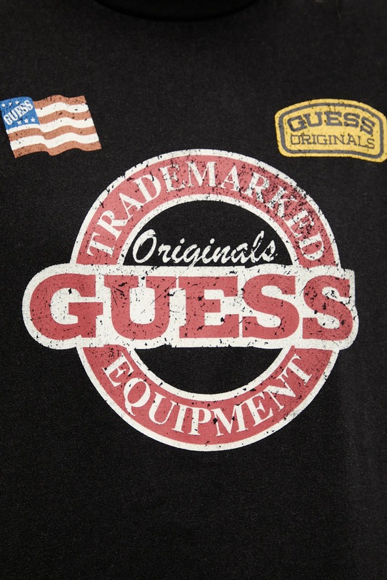 Guess Originals longsleeve bawełniany M5YI56.K8FQ4 czarny