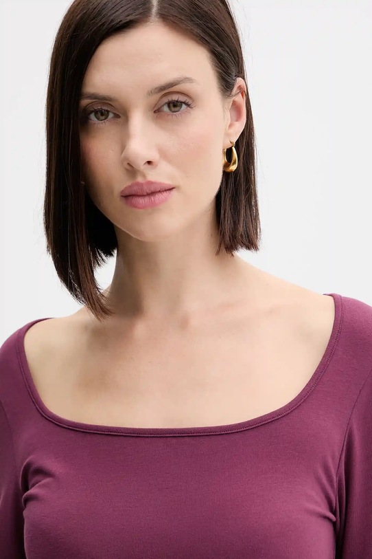 Лонгслив United Colors of Benetton фиолетовой 3FJHD10AQ