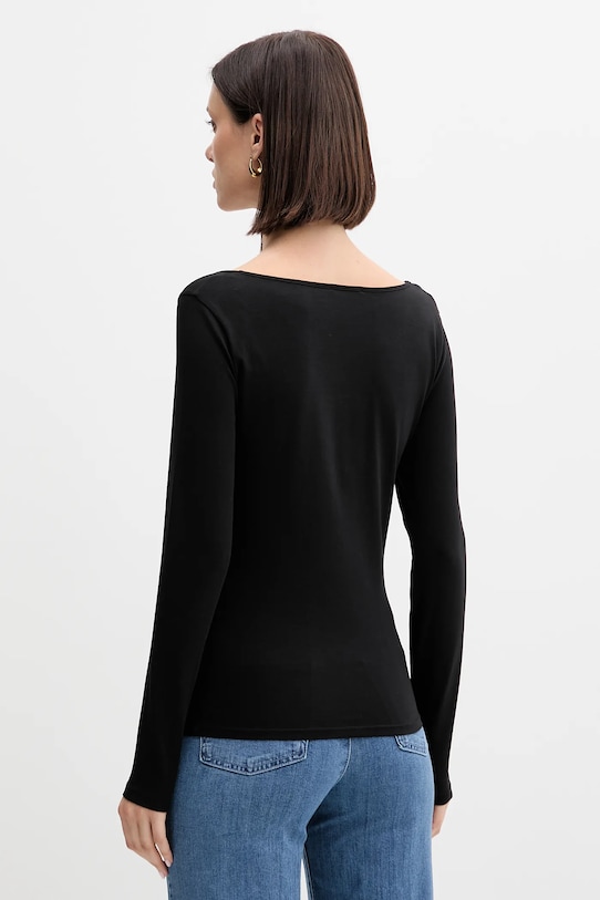 Oblečení Tričko s dlouhým rukávem United Colors of Benetton 3FJHD10AQ černá