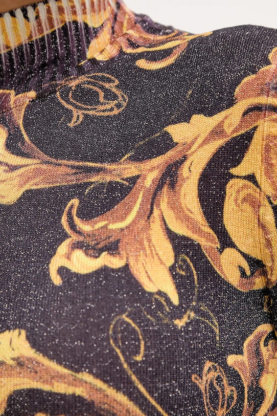 Versace Jeans Couture sweter 79HAFM04.CMN04 brązowy