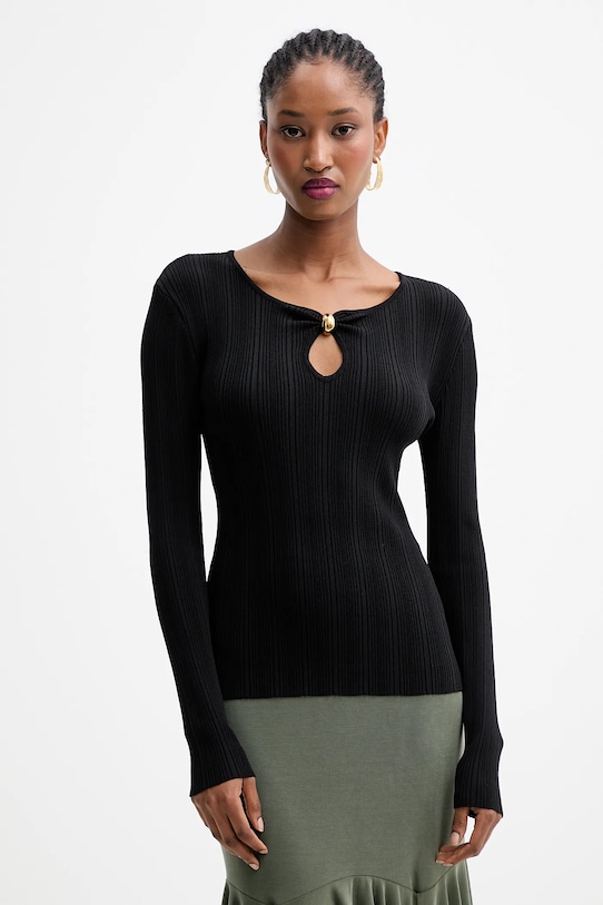 Marciano Guess bluză KATHLEEN imprimeu negru 5YGR29.5875Z