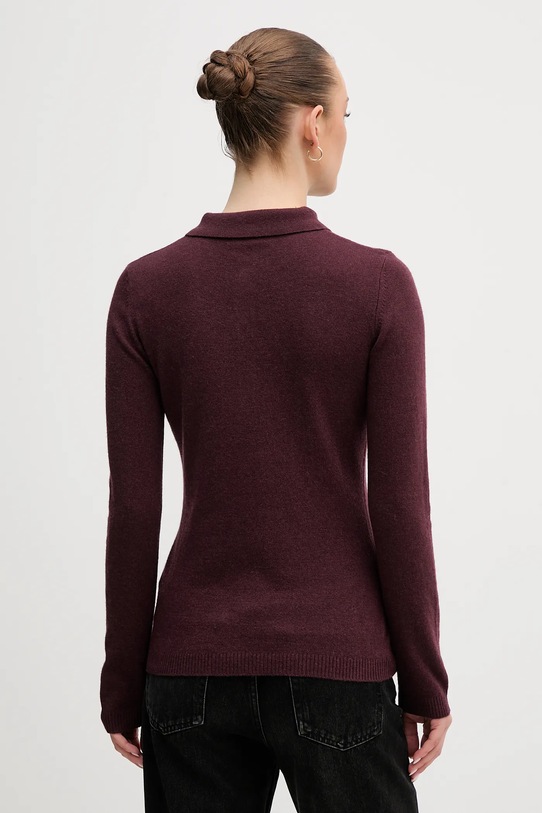 Oblačila Pulover z dodatkom volne United Colors of Benetton 102HD301H bordo