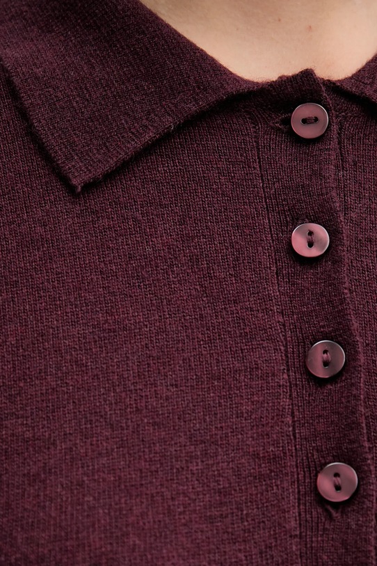 Pulover z dodatkom volne United Colors of Benetton 102HD301H bordo