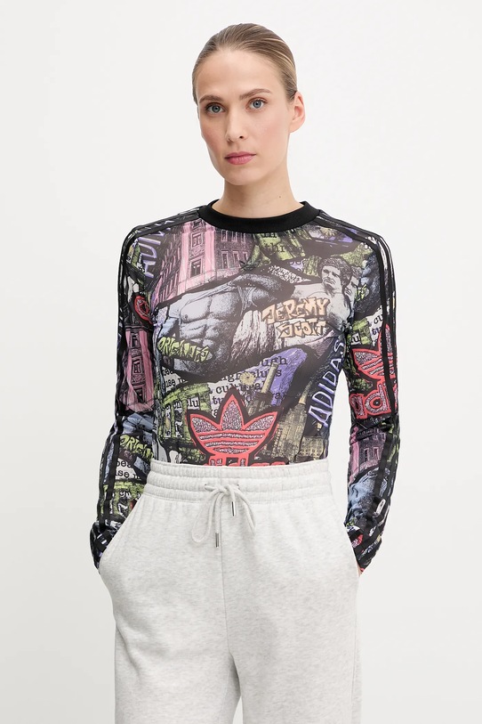 Tričko s dlouhým rukávem adidas Originals Pride x Jeremy Scott slim vícebarevná JW0826