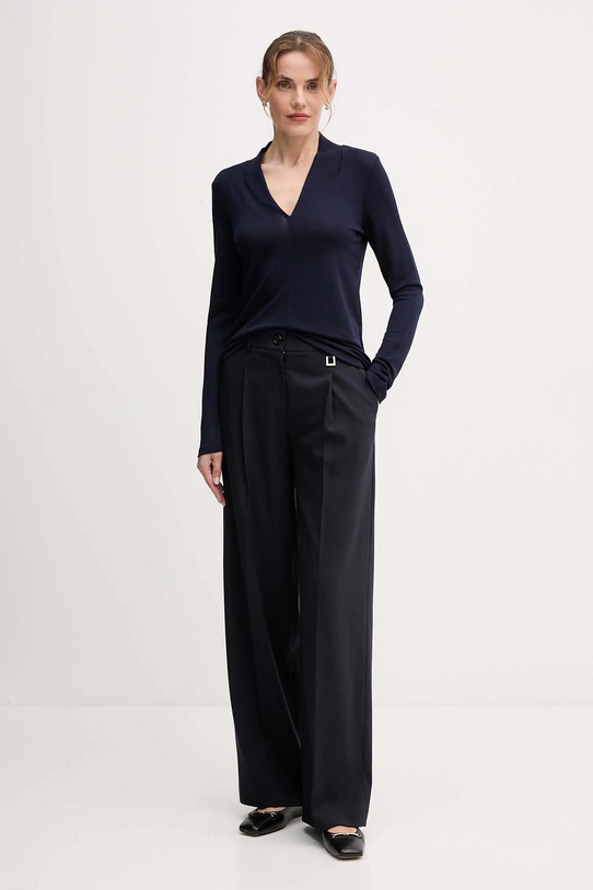 Блузка United Colors of Benetton 31NLD401X темно-синій AW25