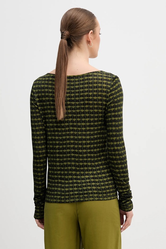 Одежда Лонгслив с добавлением шерсти United Colors of Benetton 328PD109Y зелёный