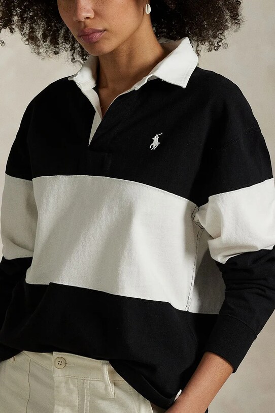 Polo Ralph Lauren longsleeve bawełniany Knit czarny 211971708