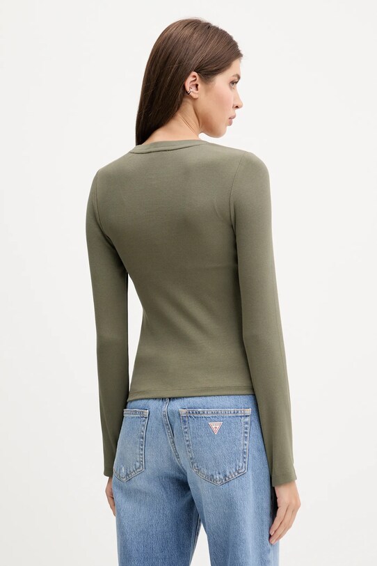 Одяг Лонгслів Guess Jeans W5YP38.KA0H1 зелений