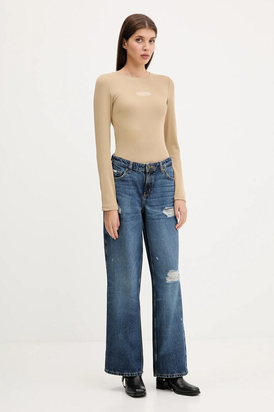 Лонгслів Guess Jeans W5YP38.KA0H1 бежевий AW25