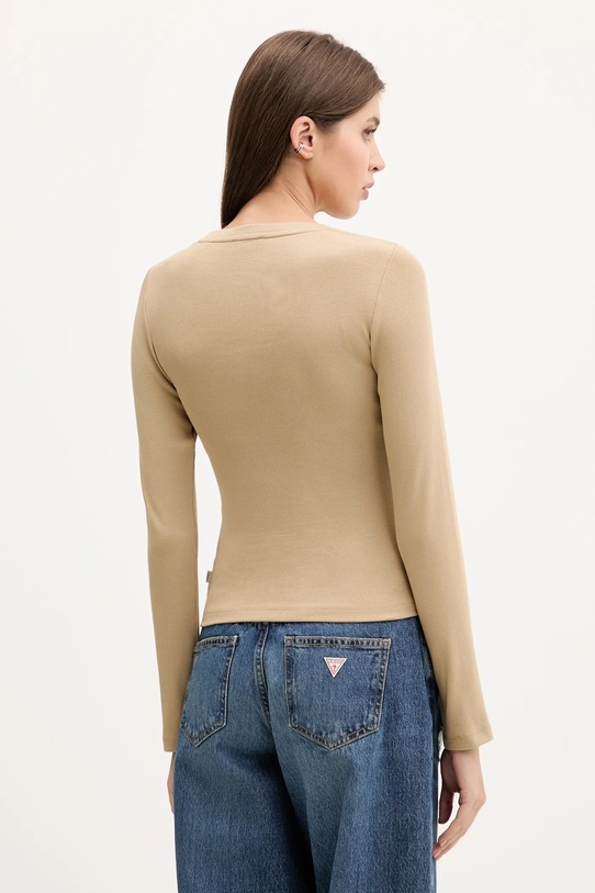 Одяг Лонгслів Guess Jeans W5YP38.KA0H1 бежевий