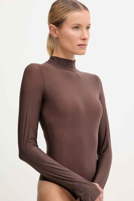 Calvin Klein Performance body treningowe brązowy LVGWF5K139