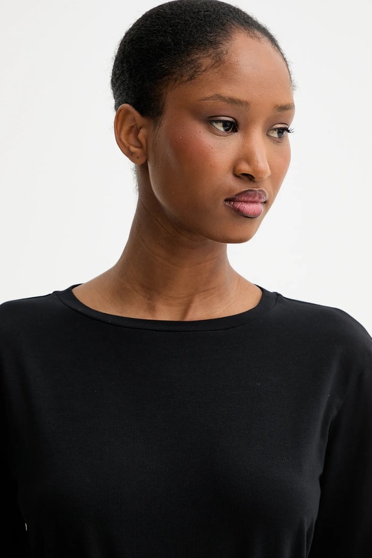 Majica z dolgimi rokavi Weekend Max Mara MULTIA črna 2525946031600