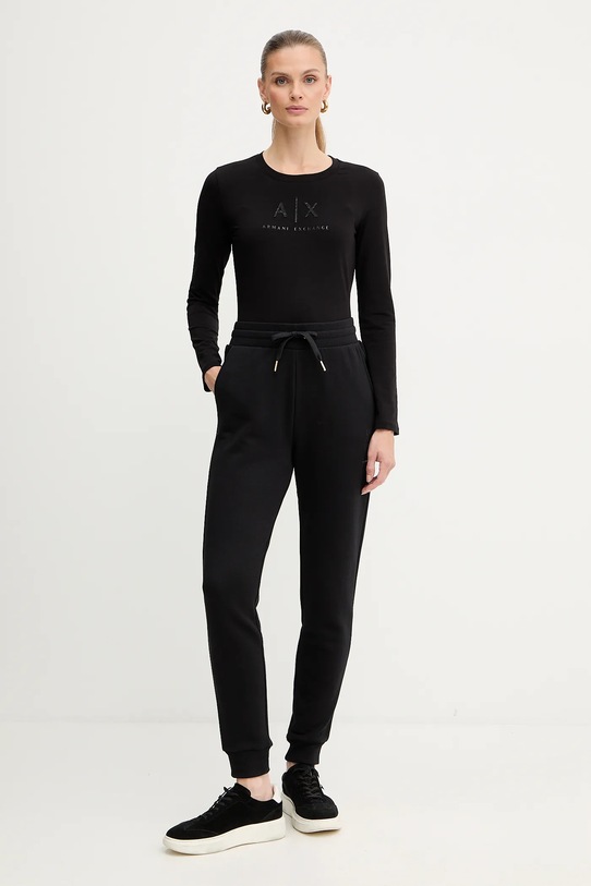 Armani Exchange longsleeve XW001365.AF16294 czarny AW25