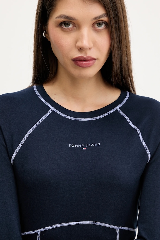 Μακρυμάνικο Tommy Jeans σκούρο μπλε DW0DW21539