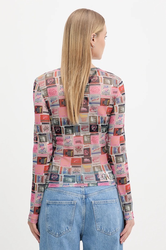 Odzież Tommy Jeans longsleeve DW0DW21558 różowy