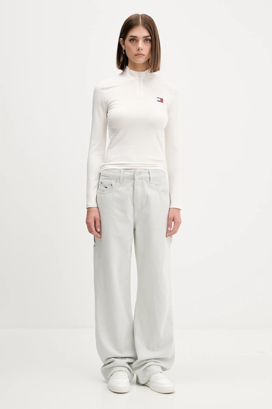 Лонгслив Tommy Jeans DW0DW21567 бежевый AW25