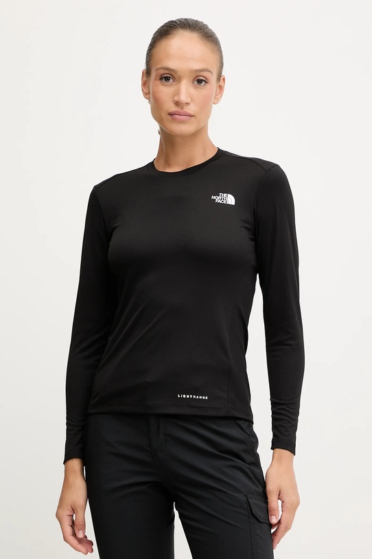 The North Face longsleeve sportowy Shadow regular czarny NF0A8E1EJK31