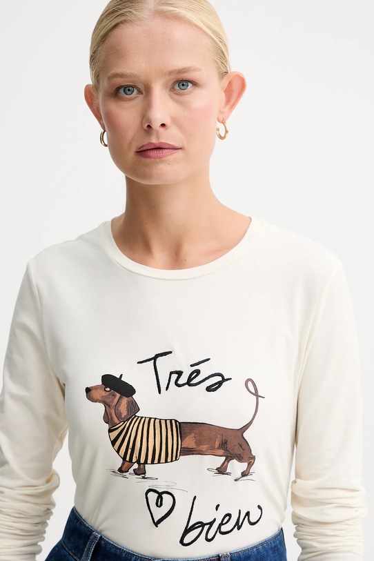 Weekend Max Mara longsleeve RENOIR beżowy 2525946032600