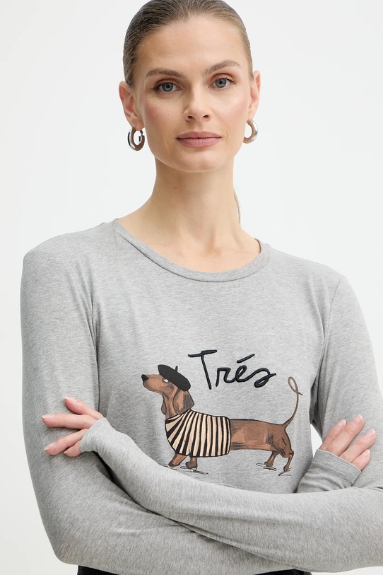 Weekend Max Mara longsleeve RENOIR szary 2525946032600