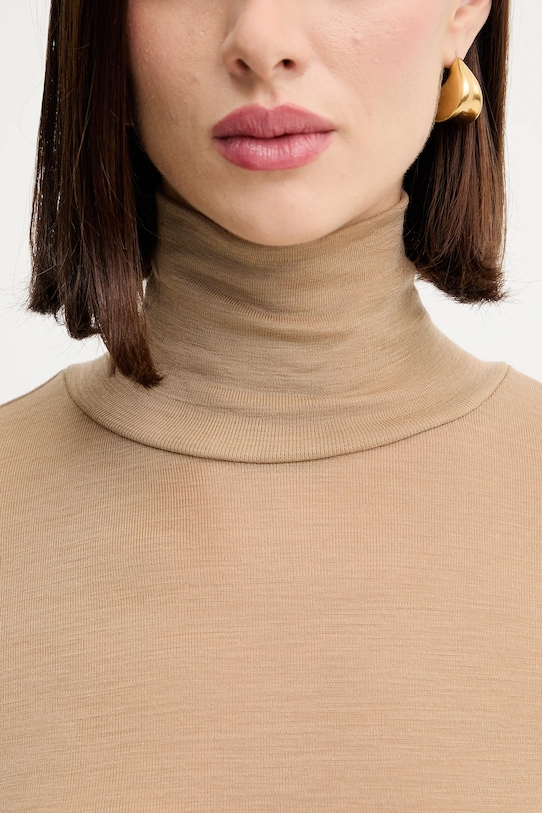 Weekend Max Mara camicetta a maniche lunghe con lana TESEO 2525946052600 verde