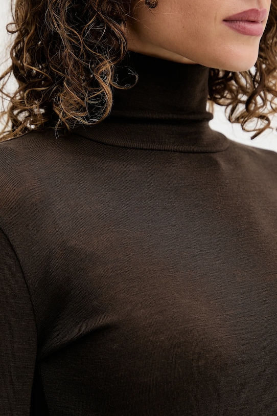 Лонгслів з додаванням вовни Weekend Max Mara TESEO 2525946052600 коричневий