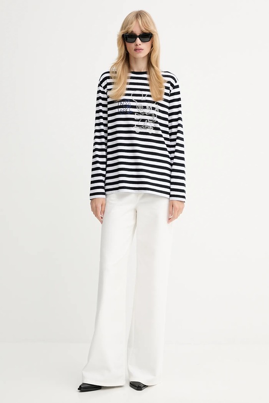 ZADIG&VOLTAIRE longsleeve bawełniany JWTS02839 czarny AW25