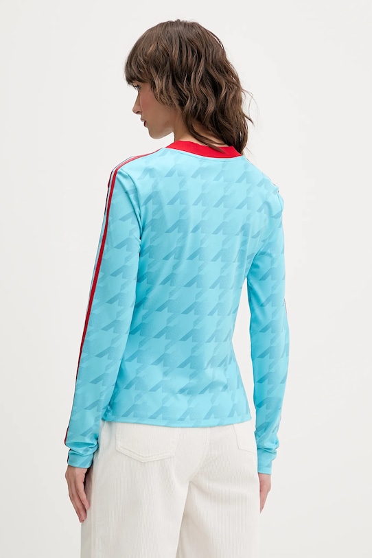 Одежда Лонгслив adidas Originals Footie Aop Ls JW0271 голубой