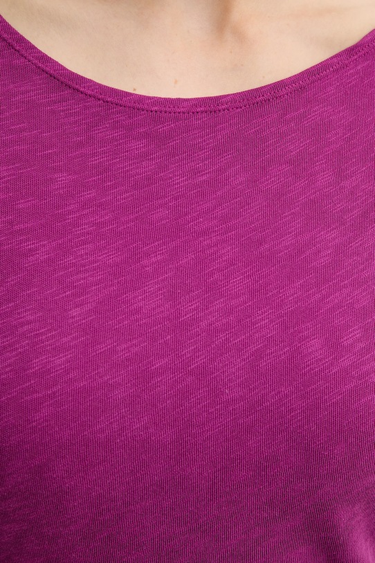 Bavlněné tričko s dlouhým rukávem Marc O'Polo 506226152199 růžová