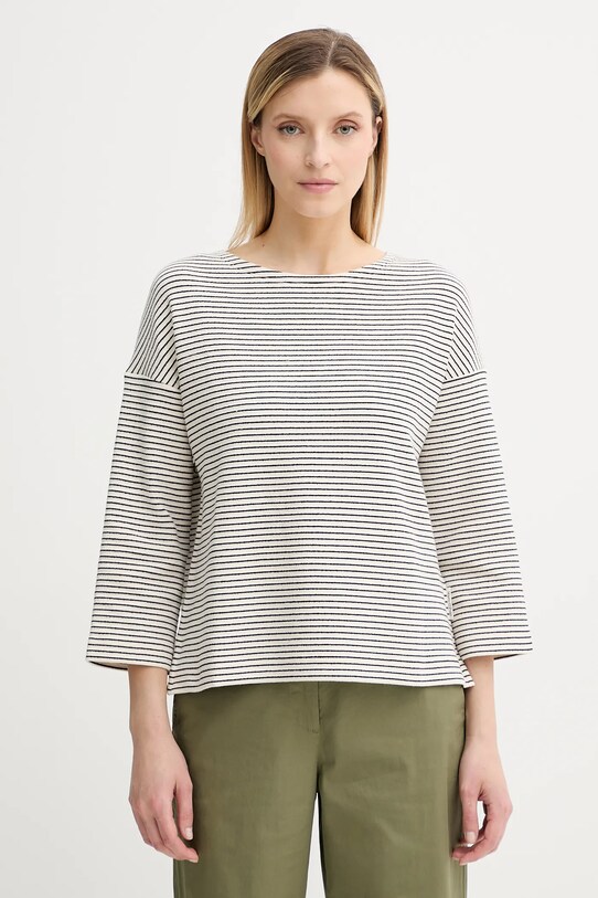 Marc O'Polo longsleeve wzorzyste beżowy 506300352085