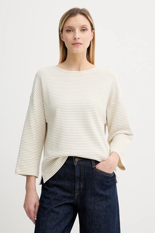 Marc O'Polo longsleeve wzorzyste beżowy 506300352085