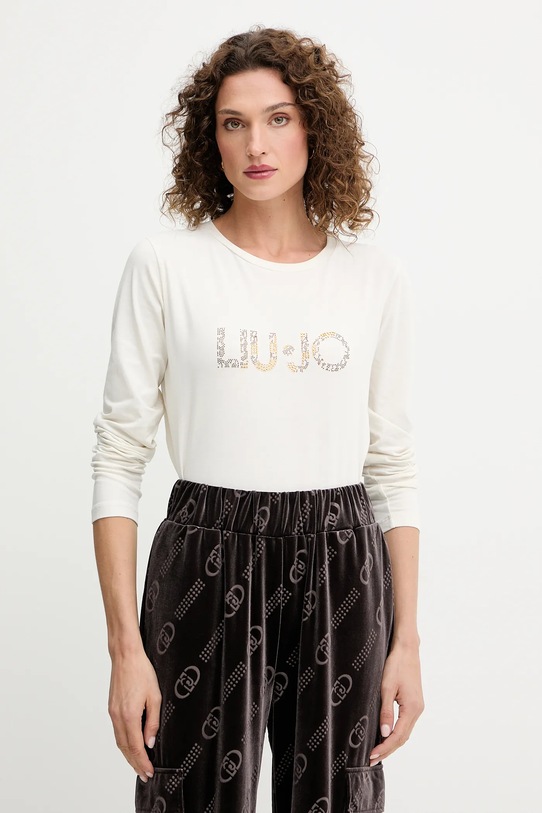 Liu Jo longsleeve regular beżowy TF5300.JS003