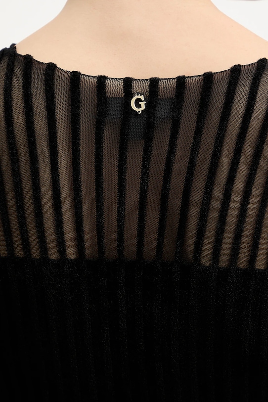 Guess bluzka welurowa ROWENA W5BR62.Z0890 czarny