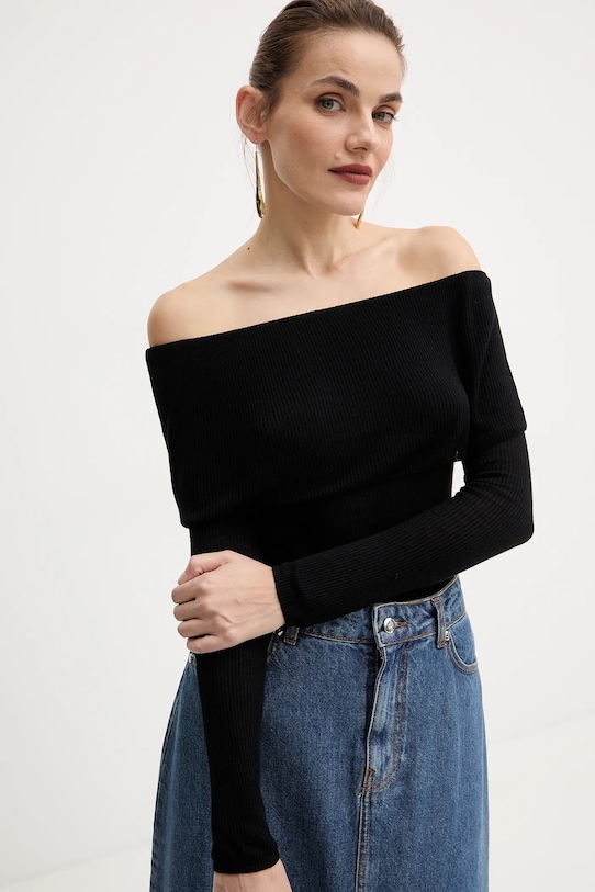 Лонгслив Guess MELANIE чёрный W5BR48.Z0612