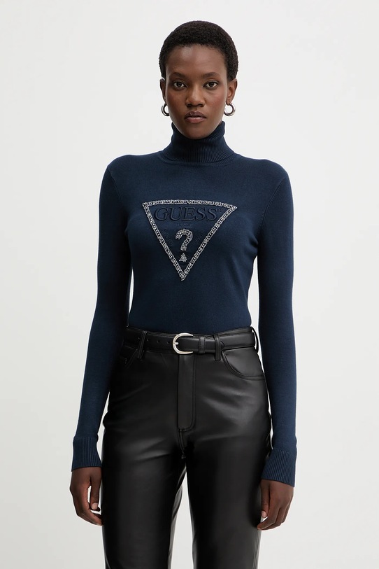 Guess sweter MELANIE aplikacja granatowy W5BR39.Z2NQ2